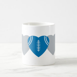 Mug Detroit Lions Football Coeur Design