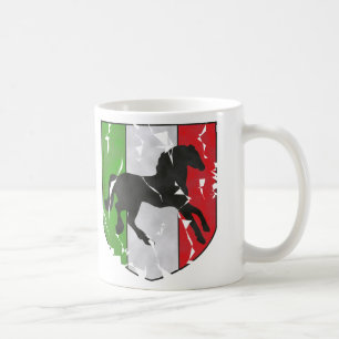 Mug Détruit semblant la crête italienne avec le chev