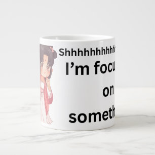 Mug d'étude de style anime 'Chut... Je me concentr