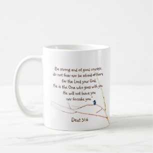 Mug Deut 31:6 Vous n'êtes pas seul Bible Kingfisher Bi