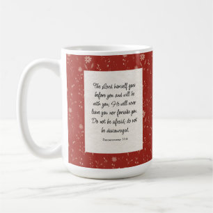 Mug Deutéronome 31:8 Image du couplet biblique