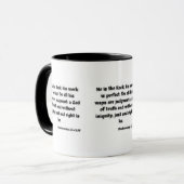 Mug Deutéronome 32:4 KJV Bible Écriture à deux tons (Devant gauche)