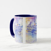 Mug Deutéronome 32:4 KJV Bible Écriture Pic Deux Tons (Devant gauche)