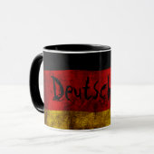 Mug Deutsch Flagge - Vintage... (Devant gauche)