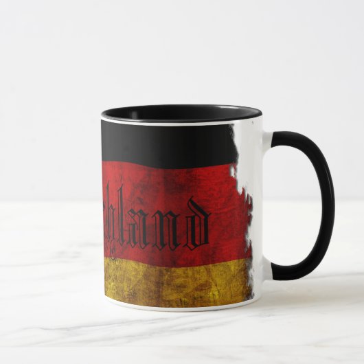 Mug Deutsch Flagge - Vintage... (Droite)