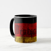 Mug Deutsch Flagge - Vintage... (Devant gauche)