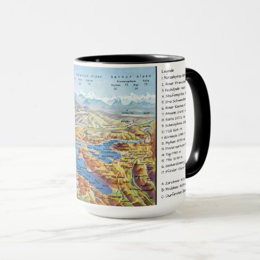 Mug " Deutschland/A/CH : 2021/heute - Bodensee Panoram (Devant droit)