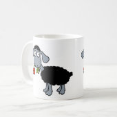 Mug Deux agneaux mignons avec des fleurs rouges Mouton (Devant gauche)