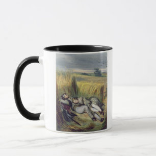 Mug Deux amants se situant dans un champ de maïs