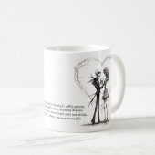 Mug Deux âmes dans l'ombre profonde : Halloween en amo (Devant droit)