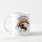 Mug Deux anges du Labrador Guardian (Rainbow Bridge)  (Gauche)