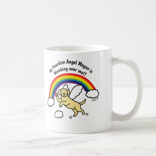 Mug Deux anges du Labrador Guardian (Rainbow Bridge)  (Droite)