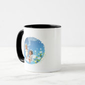 Mug Deux anges se reposant sur les nuages (Devant gauche)