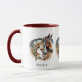 Mug Deux beaux chevaux Boho occidental (Gauche)
