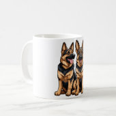 Mug Deux bergers allemands (Devant gauche)