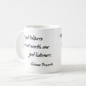 Mug Deux bons causeurs ne sont pas en valeur un bon (Devant gauche)