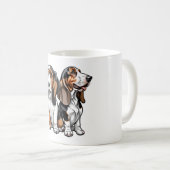 Mug Deux Bons Hounds de Dessin Cartoon (Devant droit)