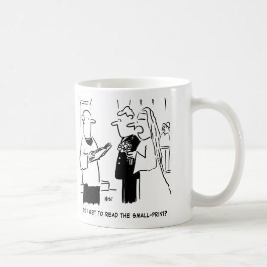 Mug Deux Caricatures À Thème Mariage. (Droite)
