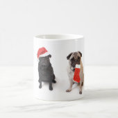Mug Deux carlins de Noël (Centre)