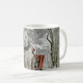 Mug Deux Chariot Blanc Forêt de Neige (Devant droit)