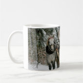 Mug Deux Chariot Blanc Forêt de Neige (Gauche)