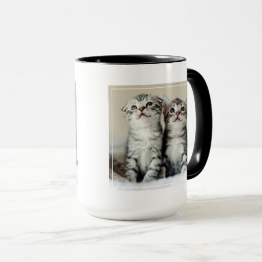 Mug Deux chatons mignons (Devant droit)