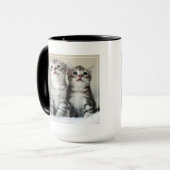 Mug Deux chatons mignons (Devant gauche)