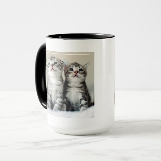 Mug Deux chatons mignons (Devant gauche)