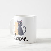 Mug Deux chats amoureux (Devant gauche)