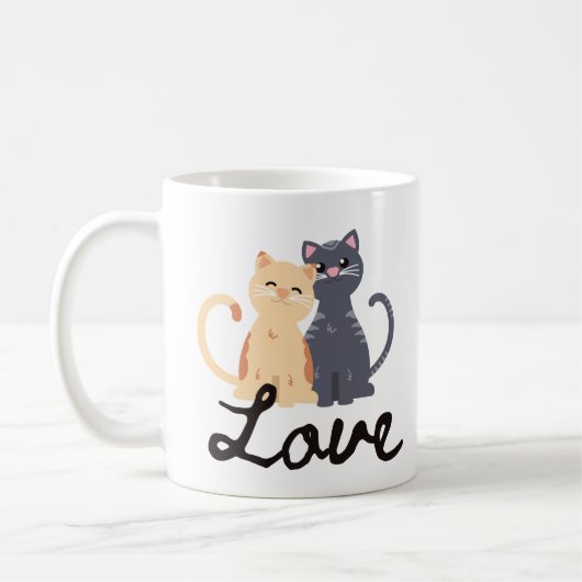 Mug Deux chats amoureux (Gauche)