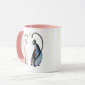 Mug Deux chats amoureux (Devant gauche)
