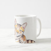 Mug Deux chats du Bengale Aquarelle Art (Devant droit)