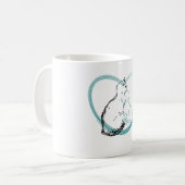 Mug Deux chats s'étreignant (Devant gauche)