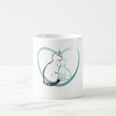 Mug Deux chats s'étreignant (Centre)
