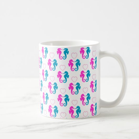 Mug Deux chevaux de mer en amour (Droite)