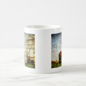 Mug Deux Chevaux Prêts Pour Le Travail (Centre)