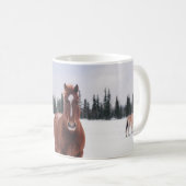 MUG DEUX CHEVAUX SUR NEIGE (Devant droit)