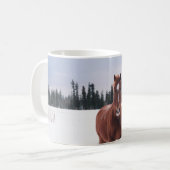 MUG DEUX CHEVAUX SUR NEIGE (Devant gauche)