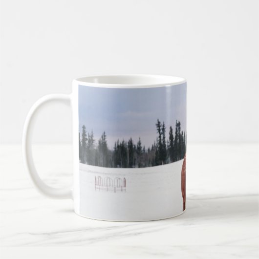 MUG DEUX CHEVAUX SUR NEIGE (Gauche)