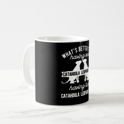 Mug Deux Chien léopard de Catahoula (Devant gauche)