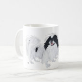 Mug Deux chiens japonais Chin (Devant gauche)