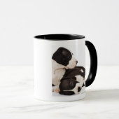 Mug Deux chiots de great dane de harlequin (Devant droit)