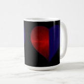 Mug deux coeurs à deux tons (Devant droit)