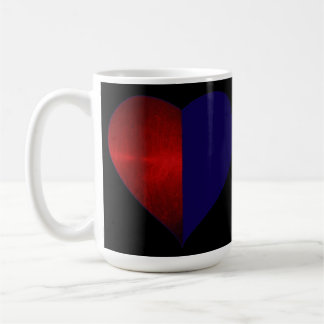 Mug deux coeurs à deux tons
