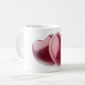 Mug Deux coeurs de cerise (Devant gauche)