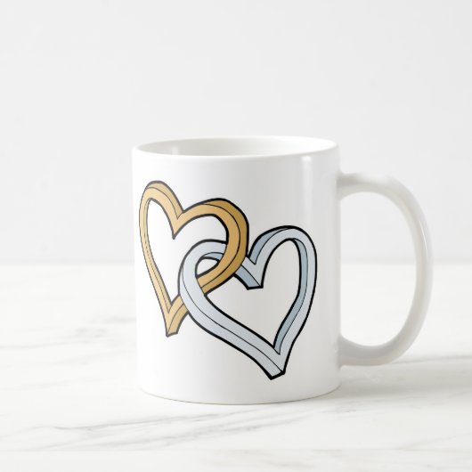MUG DEUX COEURS ENTRELACÉS (Droite)