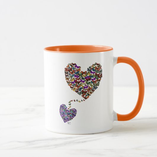 Mug Deux Coeurs papillons (Droite)