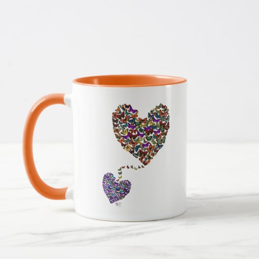 Mug Deux Coeurs papillons (Gauche)