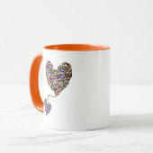 Mug Deux Coeurs papillons (Devant gauche)
