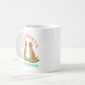Mug Deux cœurs, un lien doré (Devant gauche)